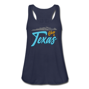 Close to Texas -  Women's Flowy Tank Top by Bella - navy