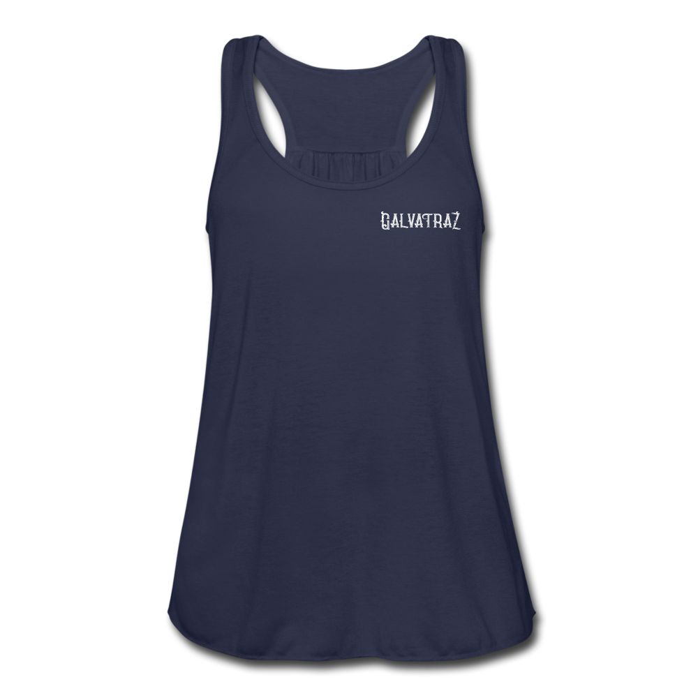 Island Quaratine - Women's Flowy Tank Top by Bella - navy